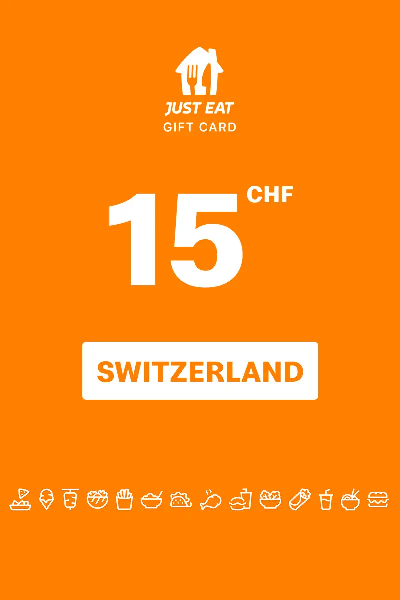 Just Eat 15 CHF Gift Card (Switzerland) - Digital Key