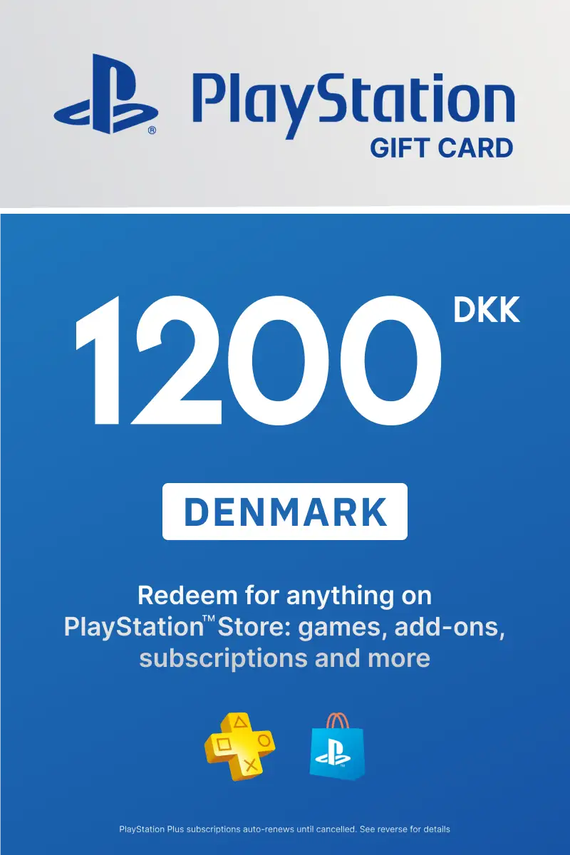 PlayStation Store 1200 DKK Gift Card (Denmark) - Digital Key