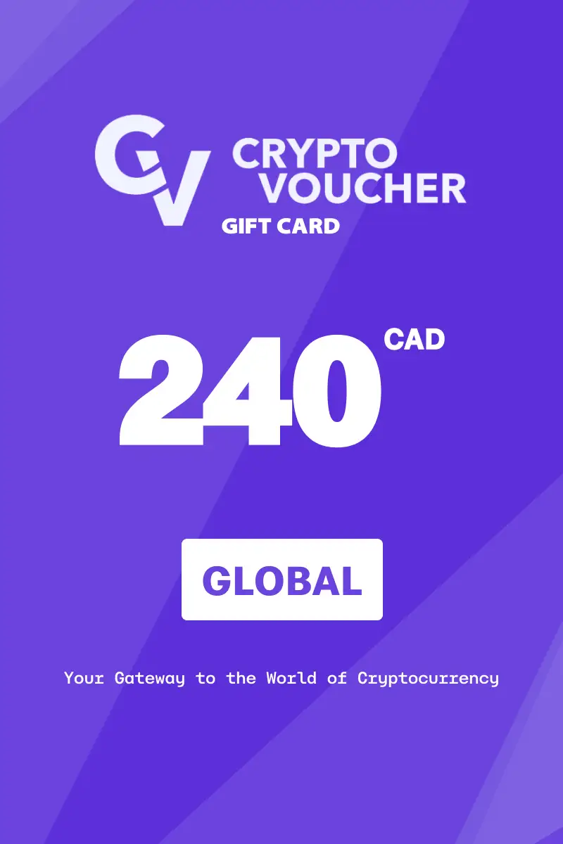 Crypto Voucher 240 CAD Gift Card (Global) - Digital Key