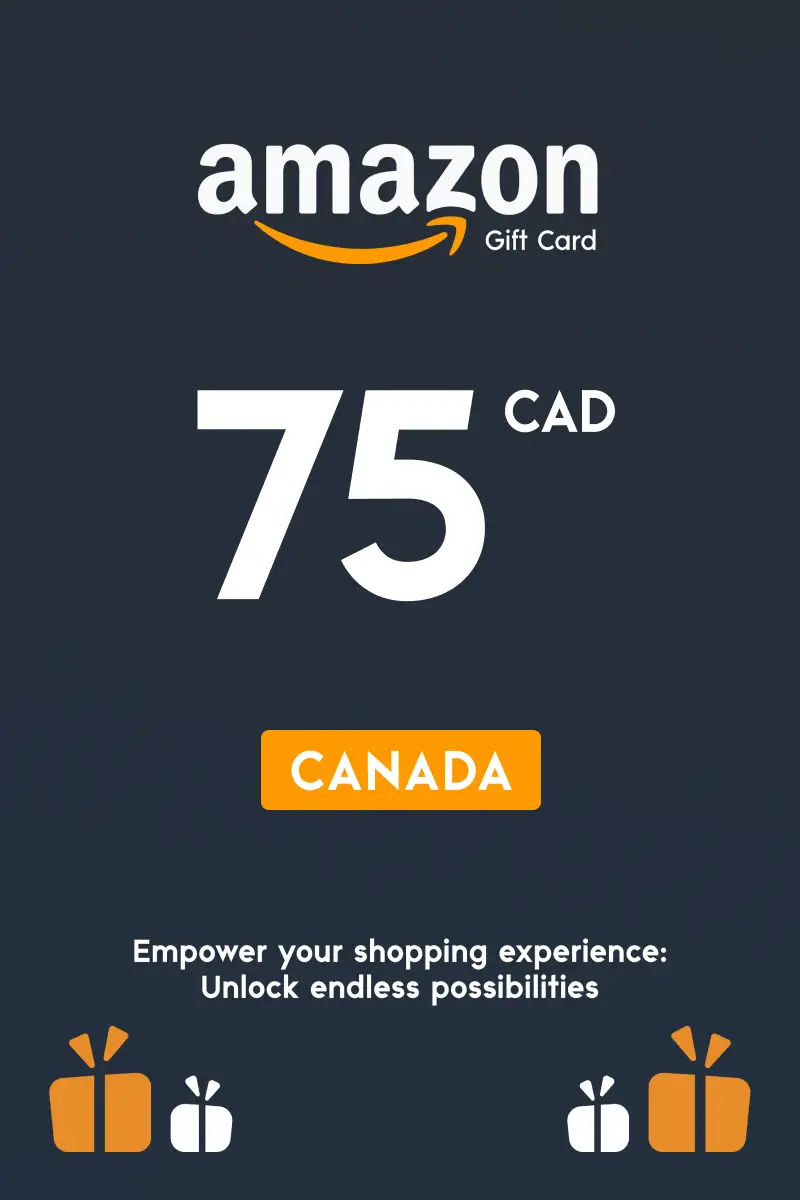 Amazon 75 CAD Gift Card (Canada) - Digital Key