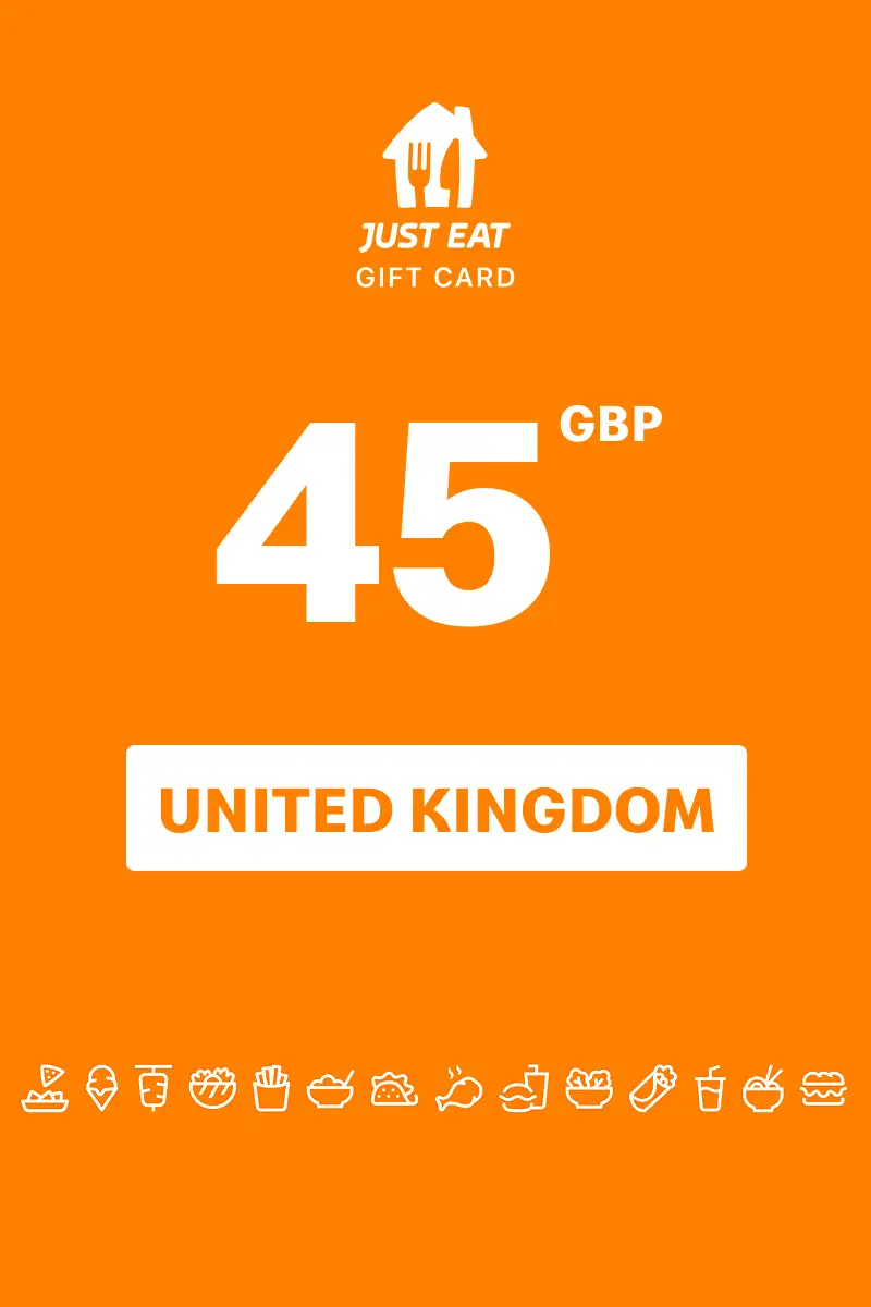 Just Eat 45 GBP Gift Card (United Kingdom) - Digital Key
