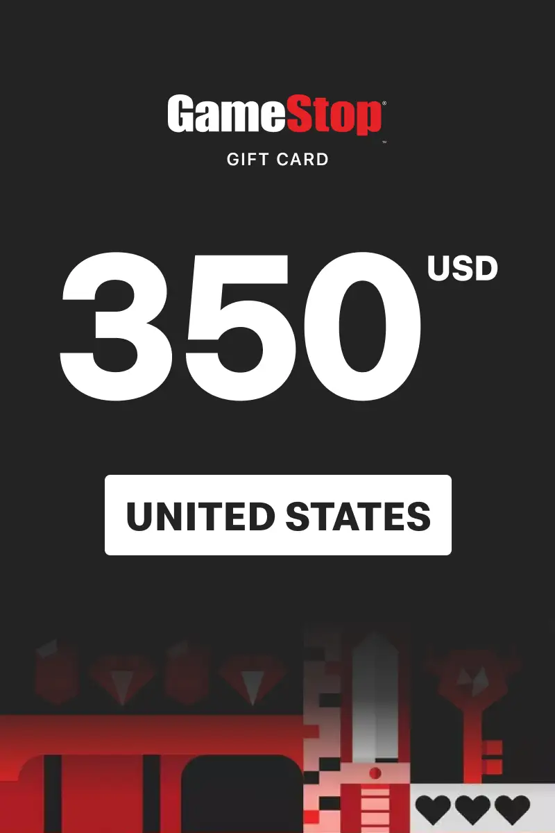 GameStop 350 USD Gift Card (United States) - Digital Key