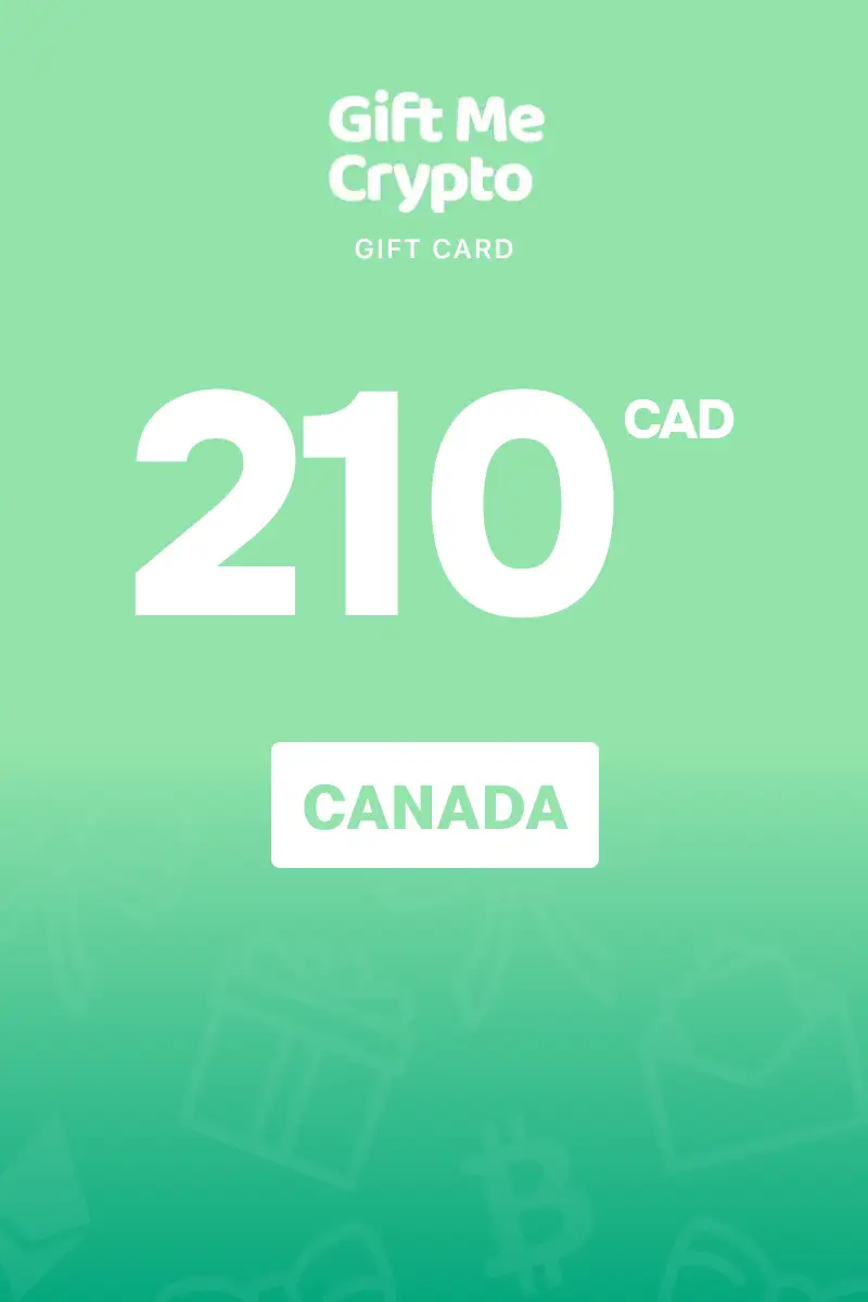Gift Me Crypto 210 CAD Gift Card (Canada) - Digital Key