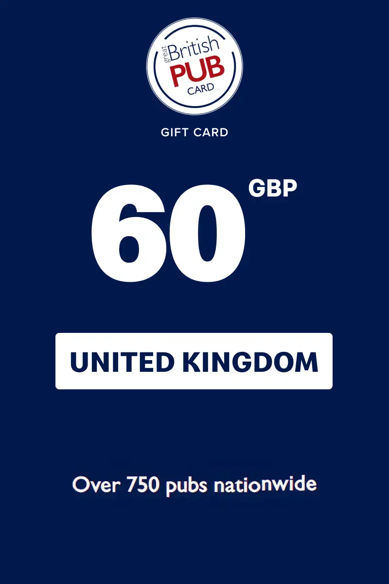 The Great British Pub Card 60 GBP Gift Card (United Kingdom) - Digital Key