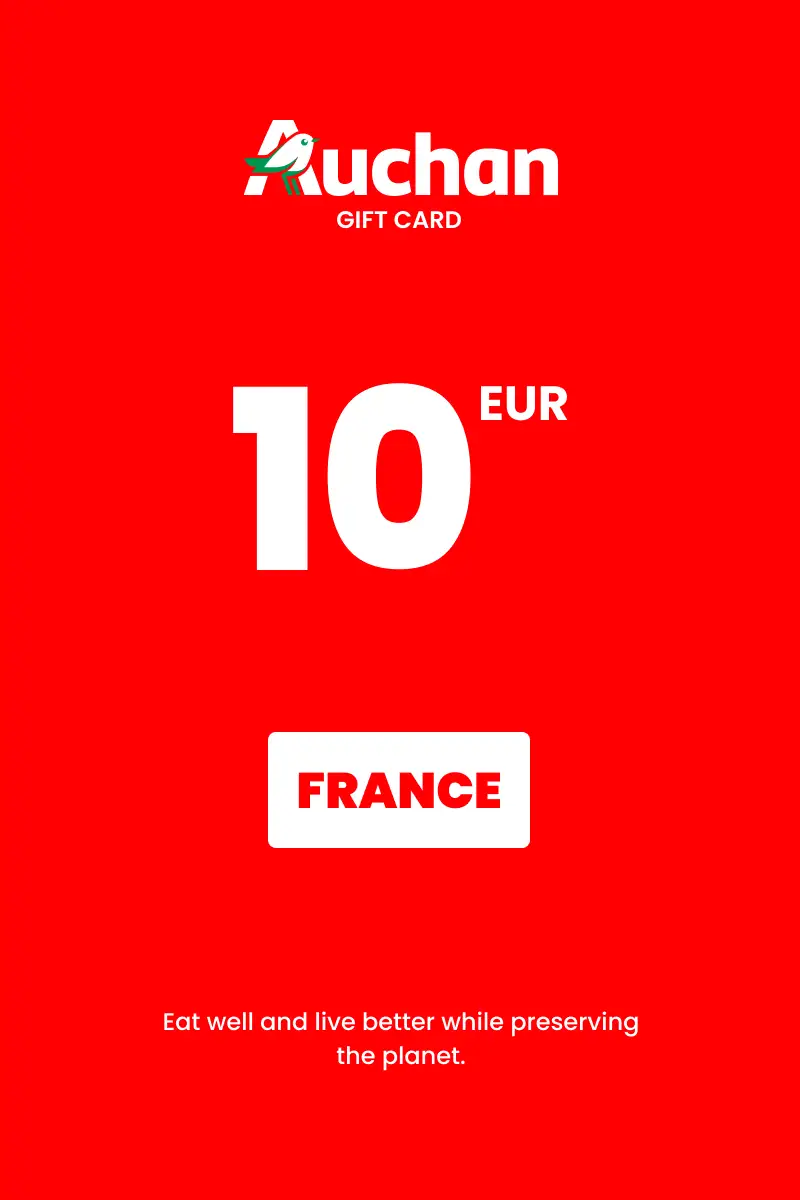 Auchan 10 EUR Gift Card (France) - Digital Key