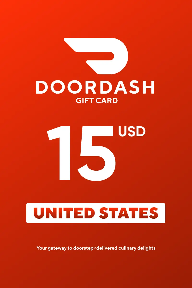 DoorDash 15 USD Gift Card (United States) - Digital Key