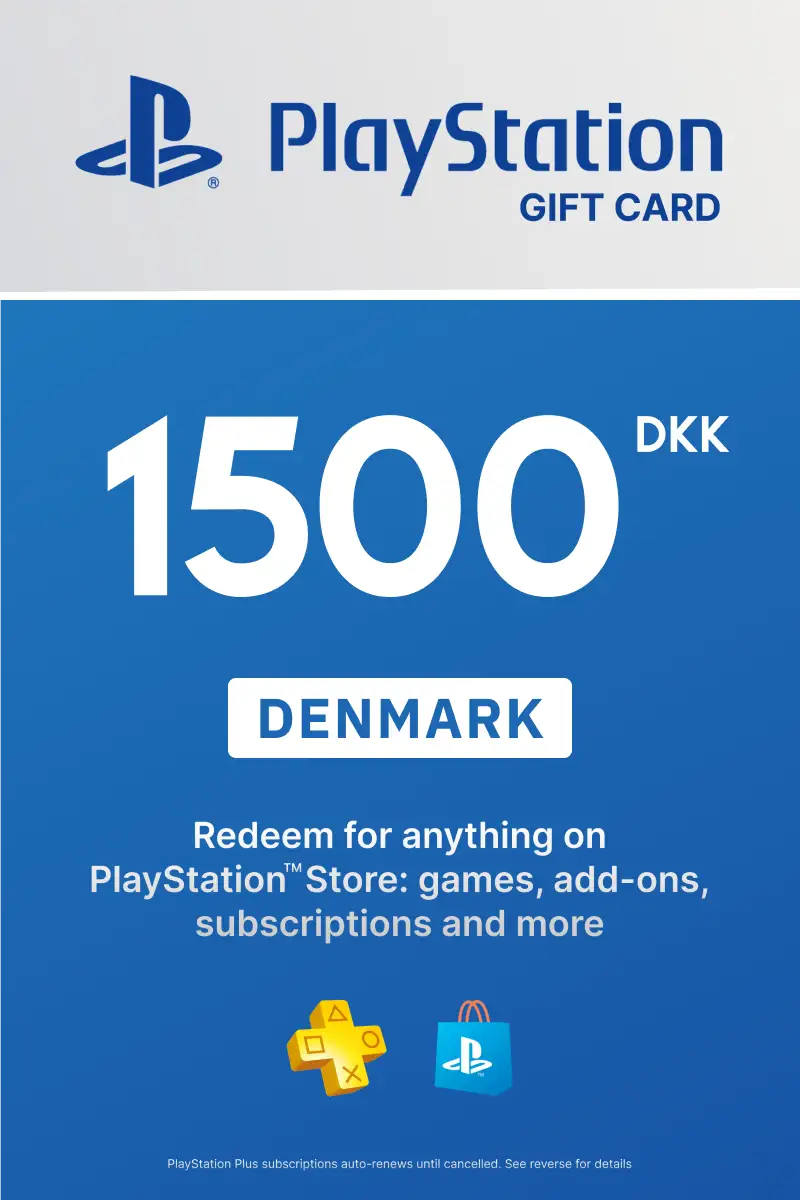 PlayStation Store 1500 DKK Gift Card (Denmark) - Digital Key