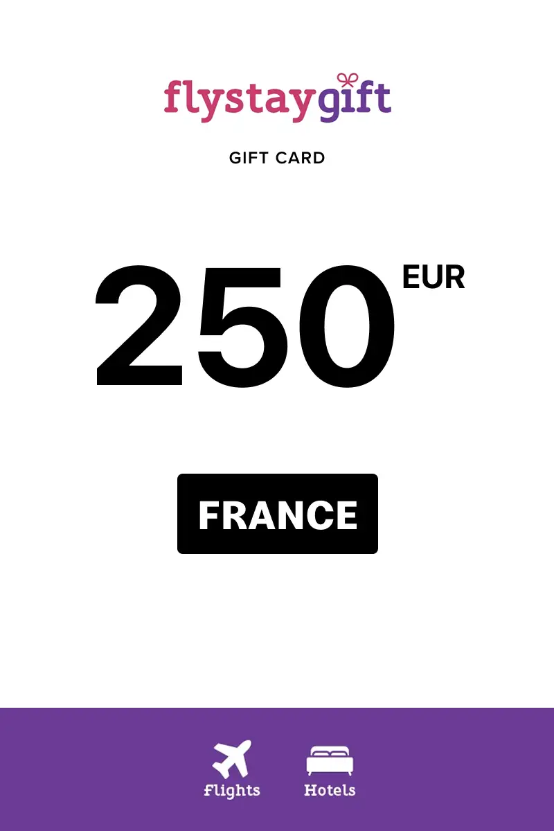 Flystay Gift 250 EUR Gift Card (France) - Digital Key
