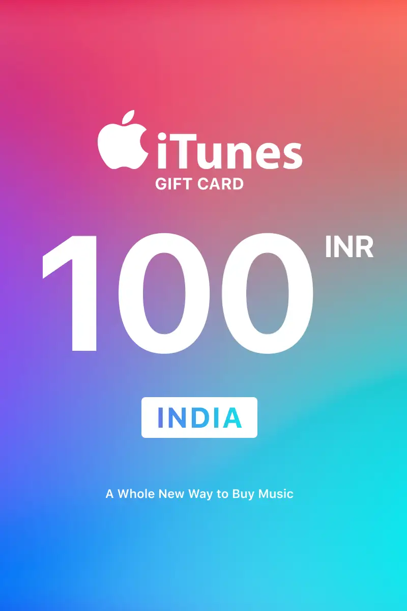 Apple iTunes 100 INR Gift Card (India) - Digital Key