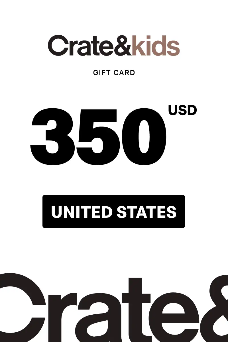 Crate and Kids 350 USD Gift Card (United States) - Digital Key