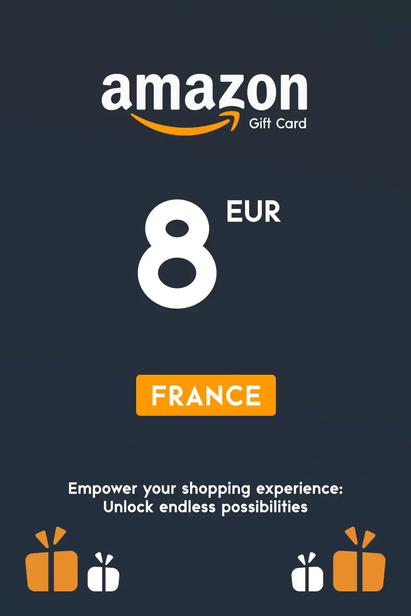 Amazon 8 EUR Gift Card (France) - Digital Key