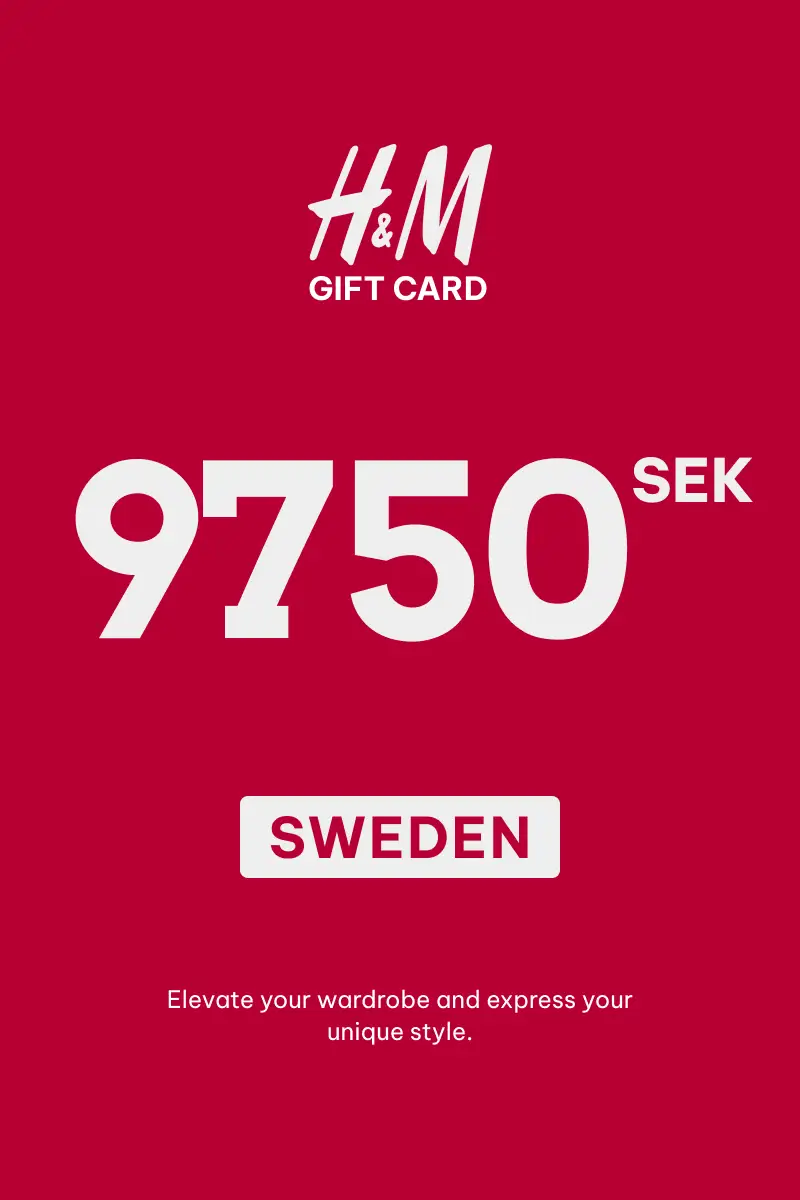 HandM 9750 SEK Gift Card (Sweden) - Digital Key