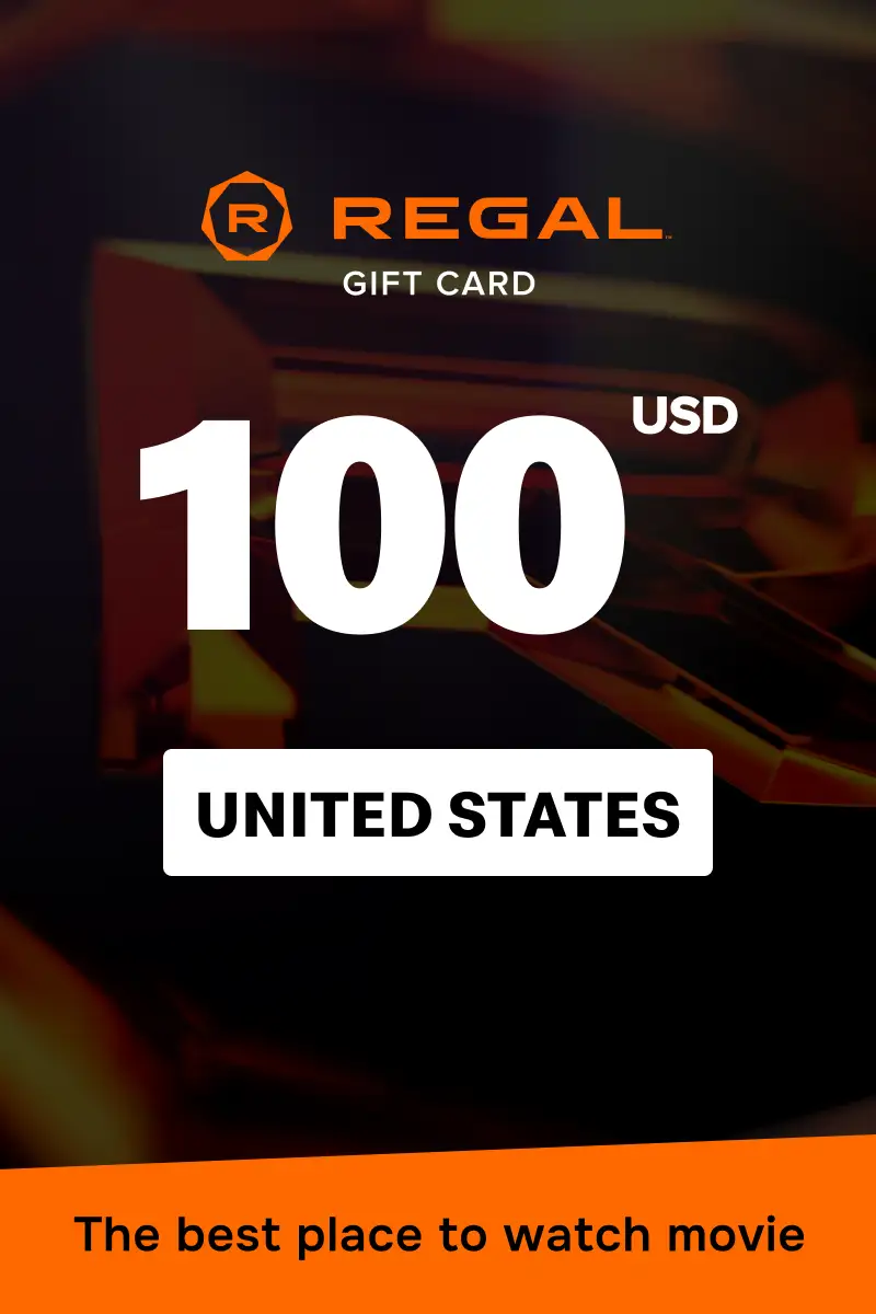 Regal Cinemas 100 USD Gift Card (United States) - Digital Key