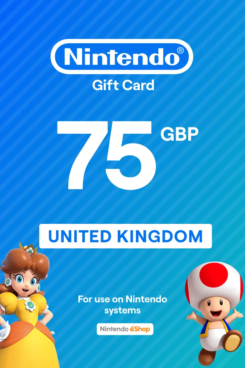 Nintendo eShop 75 GBP Gift Card (United Kingdom) - Digital Key