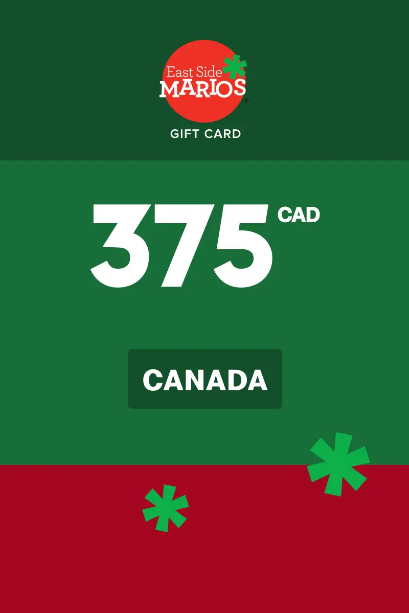 East Side Mario's 375 CAD Gift Card (Canada) - Digital Key