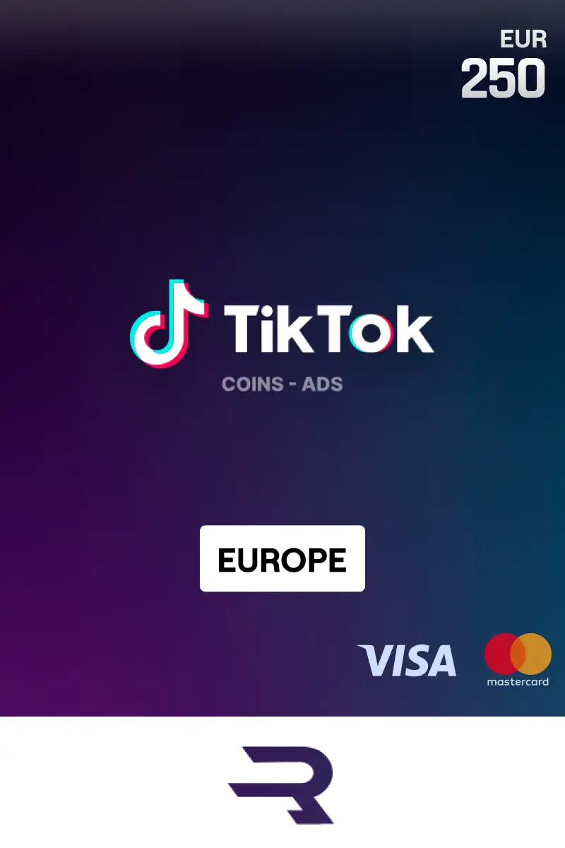 Buy Rewarble TikTok Coins 250 EUR Gift Card (Europe) - Rewarble - Digital  Key