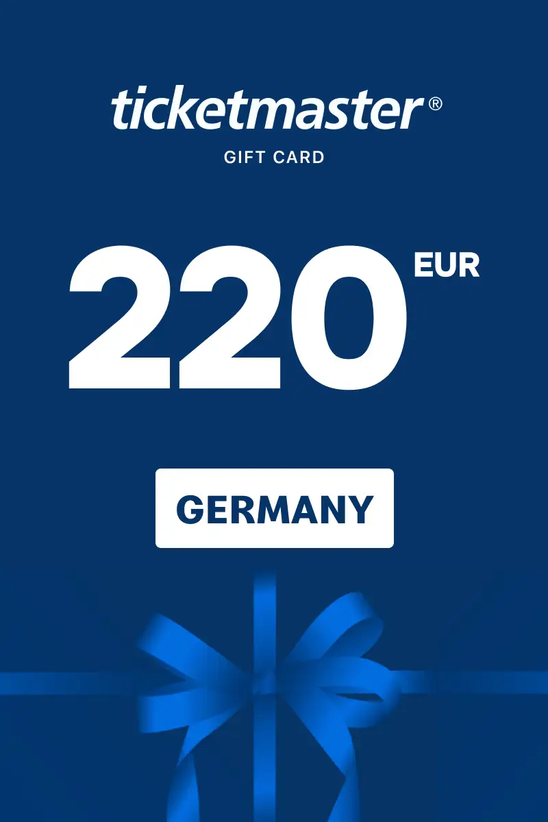 Ticketmaster 220 EUR Gift Card (Germany) - Digital Key