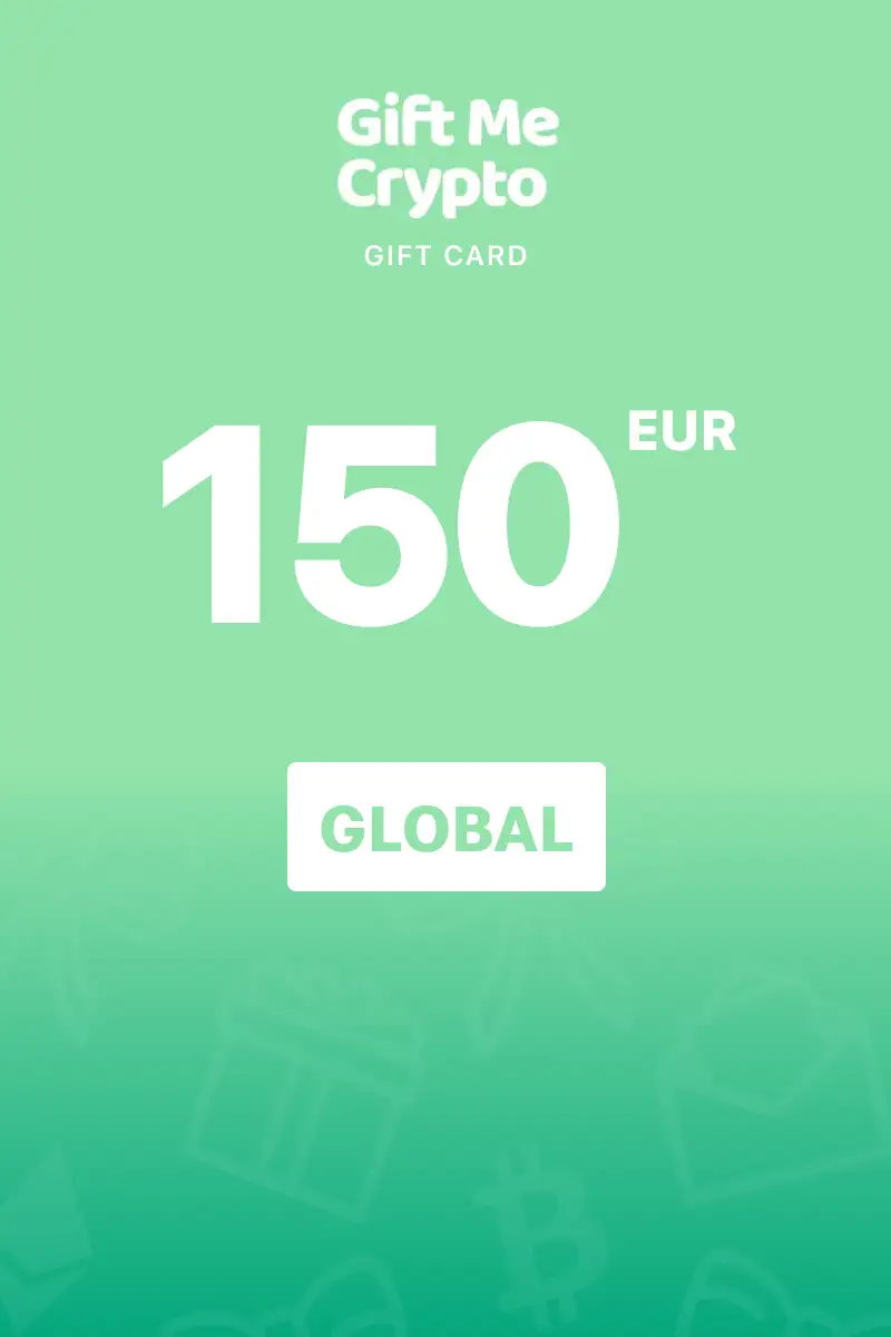 Gift Me Crypto (BTC) 150 EUR Gift Card (Global) - Digital Key afbeelding 1