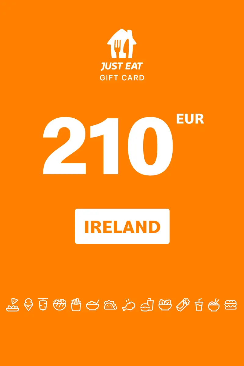 Just Eat 210 EUR Gift Card (Ireland) - Digital Key