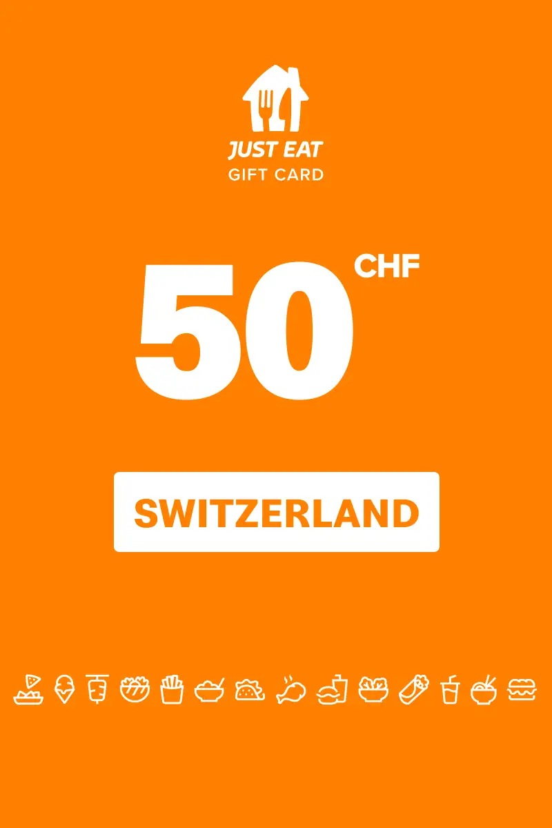 Just Eat 50 CHF Gift Card (Switzerland) - Digital Key