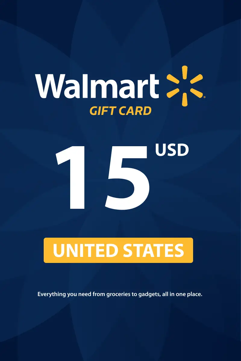 Walmart 15 USD Gift Card (United States) - Digital Key