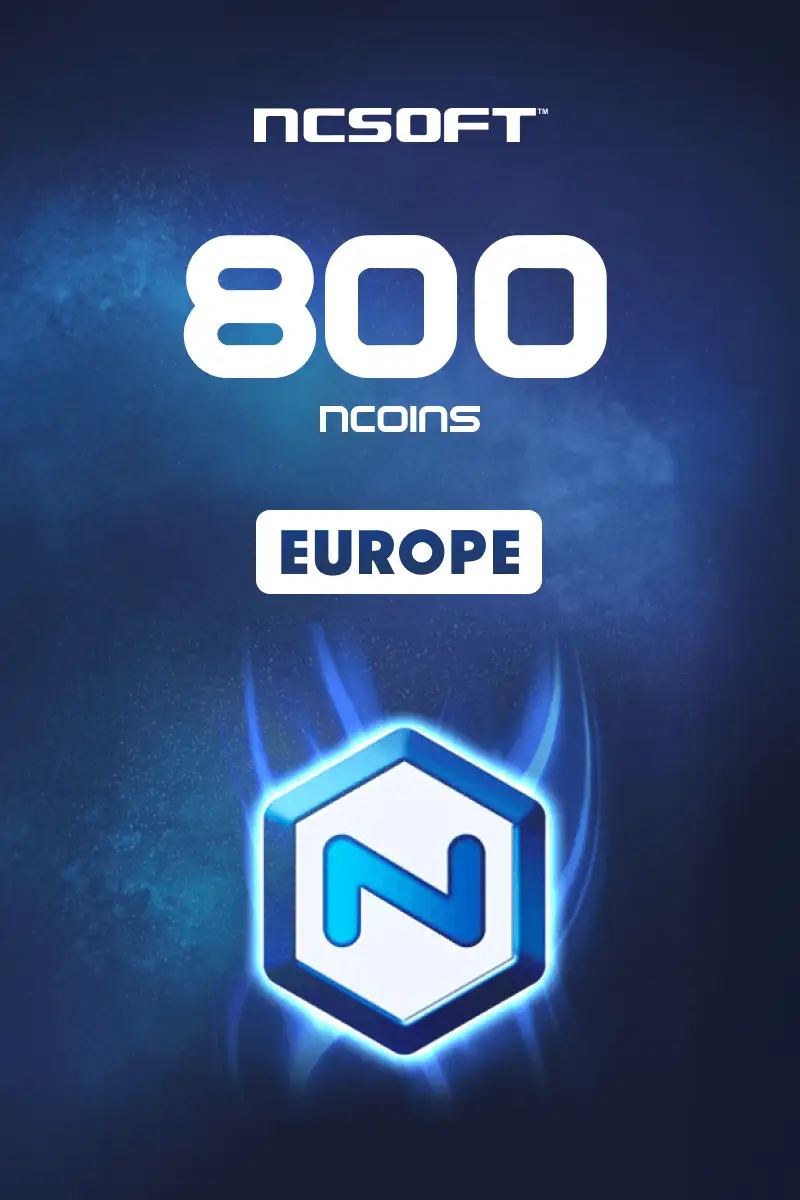 800 NCoins (Europe) (PC) - NCSoft - Digital Key