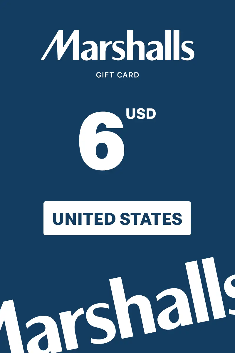 Marshalls 6 USD Gift Card (United States) - Digital Key