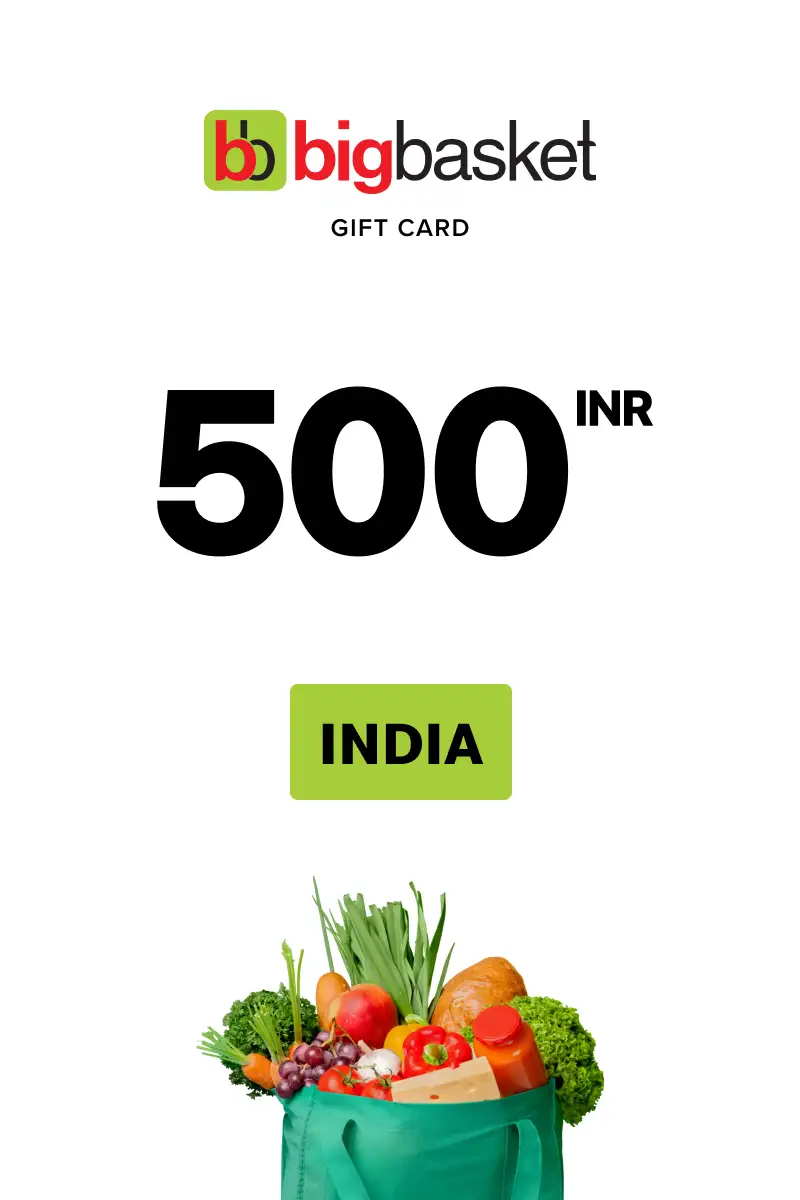 Bigbasket 500 INR Gift Card (India) - Digital Key