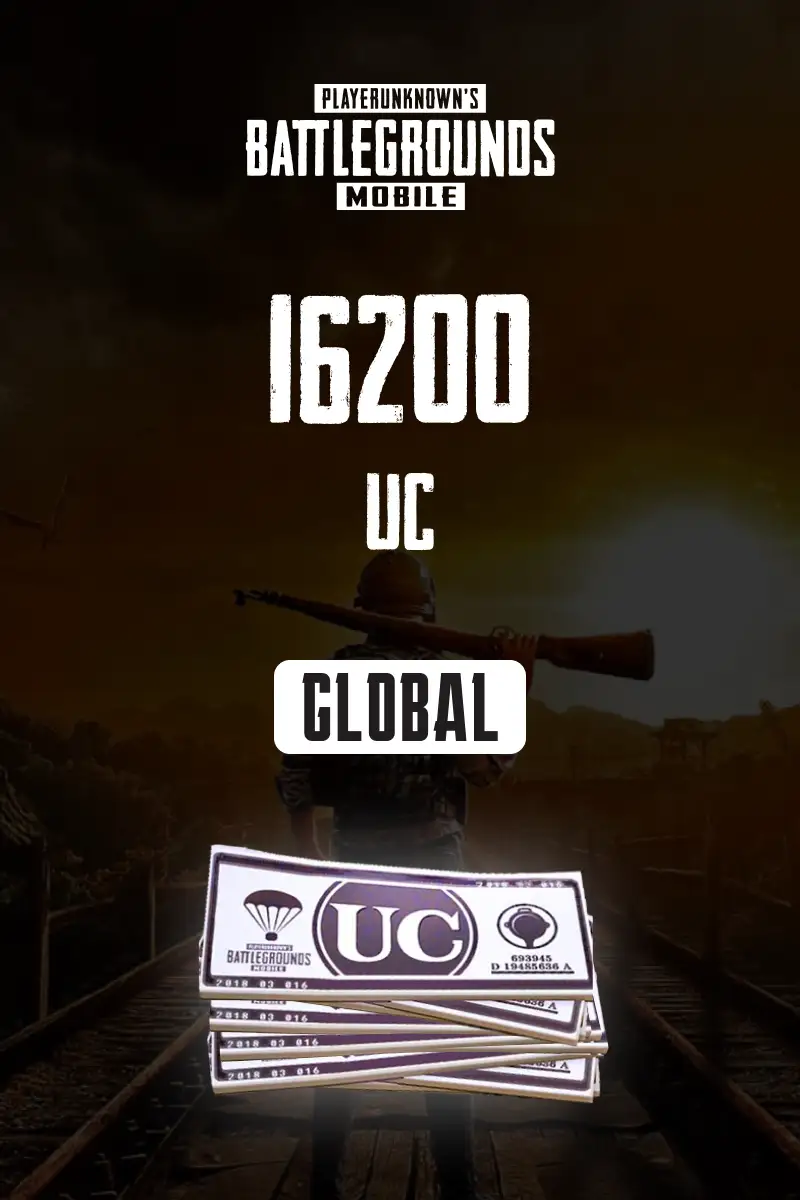 PUBG Mobile - 16200 UC (Global) - Digital Key
