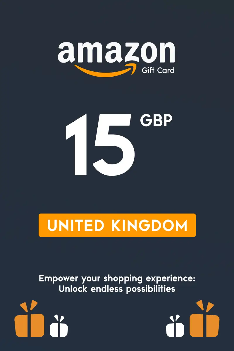 Amazon 15 GBP Gift Card (United Kingdom) - Digital Key
