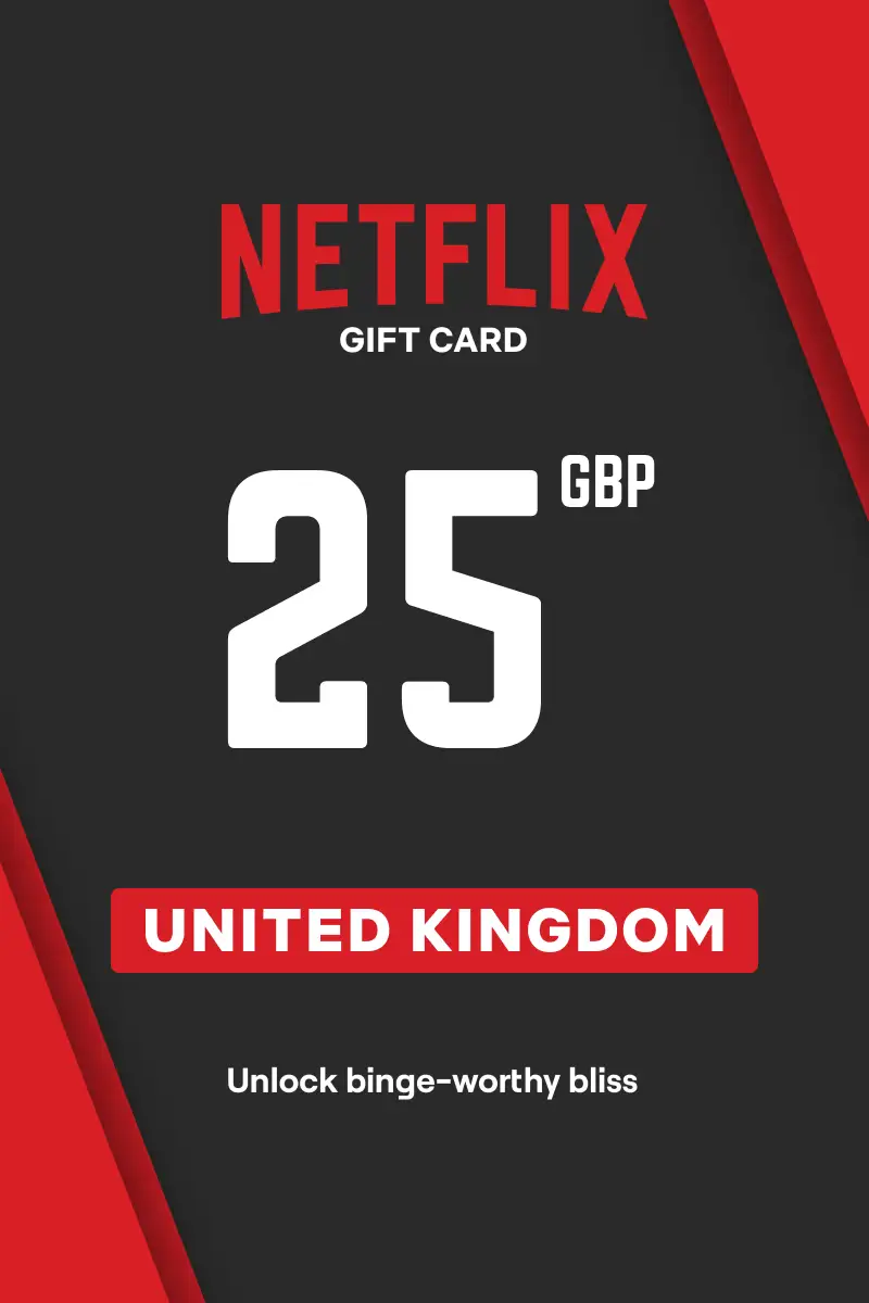 Netflix 25 GBP Gift Card (United Kingdom) - Digital Key