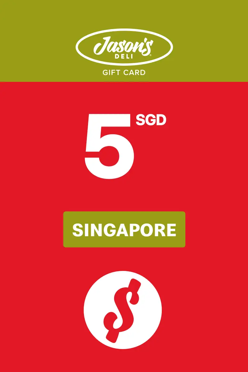 Jasons 5 SGD Gift Card (Singapore) - Digital Key