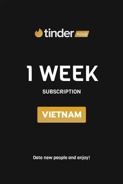 Tinder Gold 1 Week Subscription (Vietnam) - Digital Key