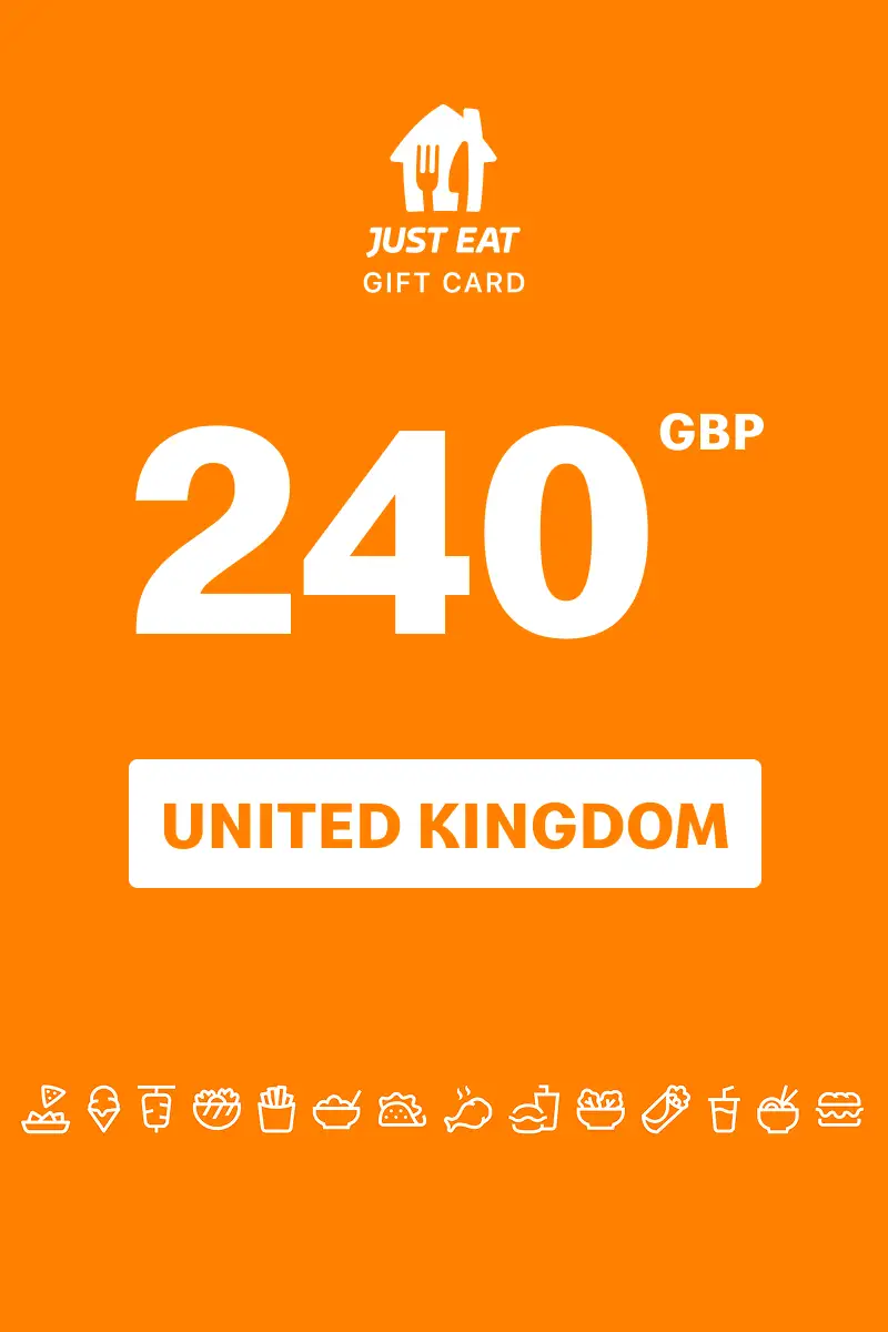 Just Eat 240 GBP Gift Card (United Kingdom) - Digital Key