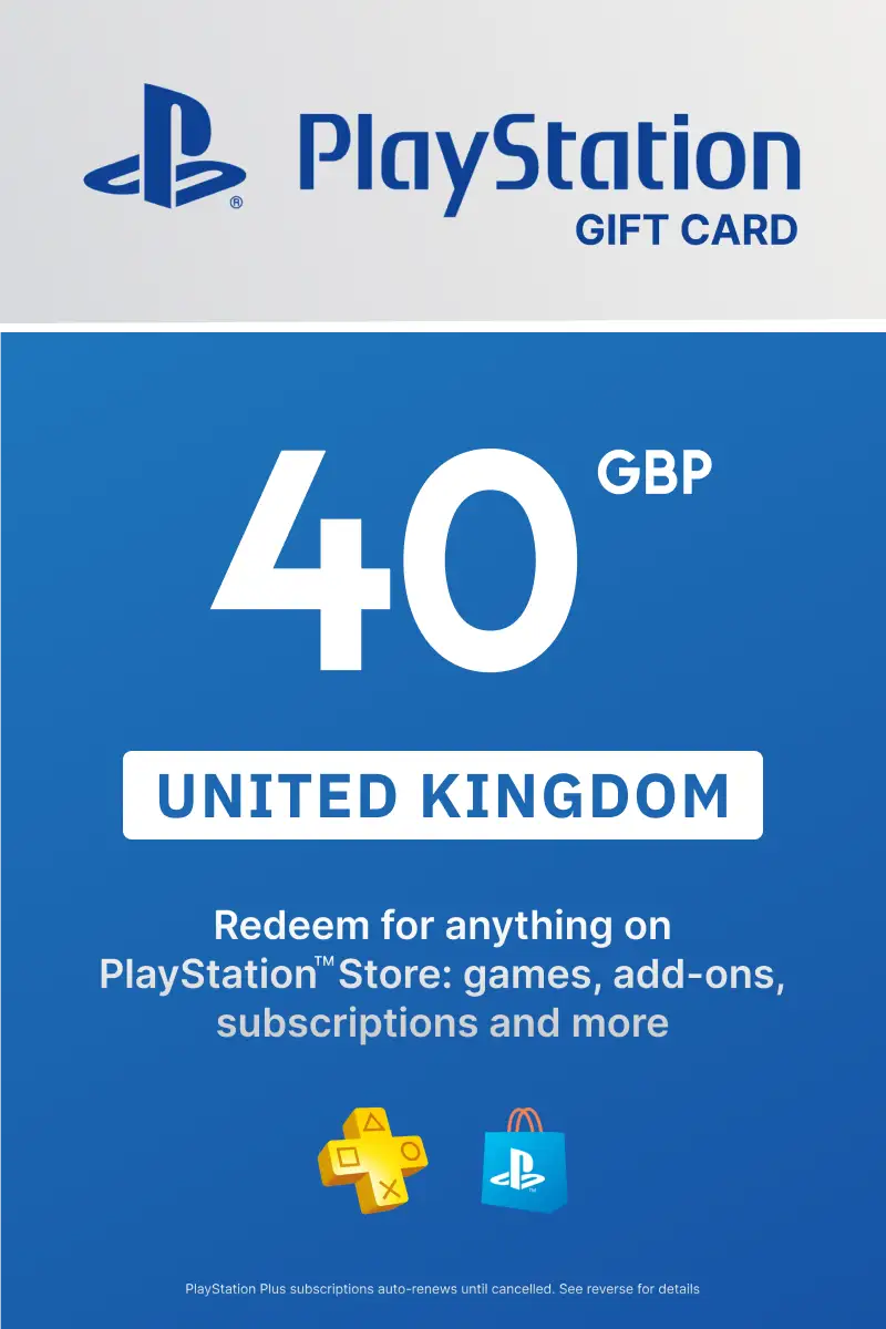 PlayStation Store 40 GBP Gift Card (United Kingdom) - Digital Key