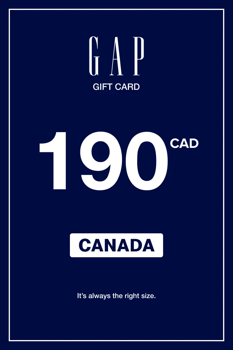 Gap 190 CAD Gift Card (Canada) - Digital Key