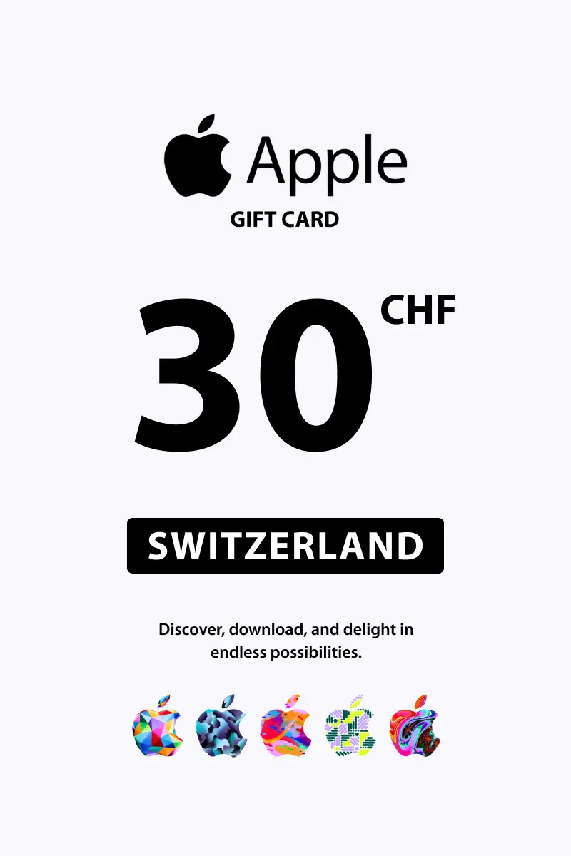 Apple 30 CHF Gift Card (Switzerland) - Digital Key