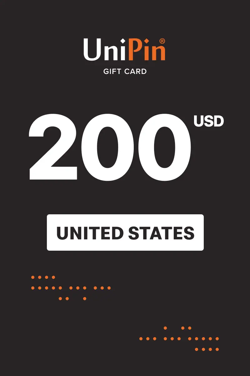 UniPin 200 USD Gift Card (United States) - Digital Key