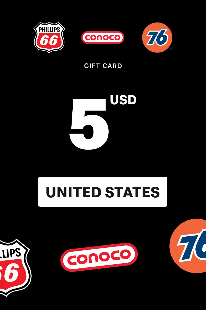 Phillips 66 - Conoco - 76 5 USD Gift Card (United States) - Digital Key