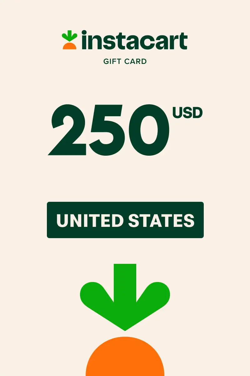 Instacart 250 USD Gift Card (United States) - Digital Key