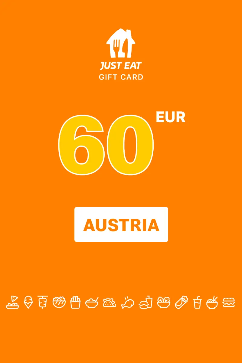 Lieferando (Just Eat) 60 EUR Gift Card (Austria) - Digital Key