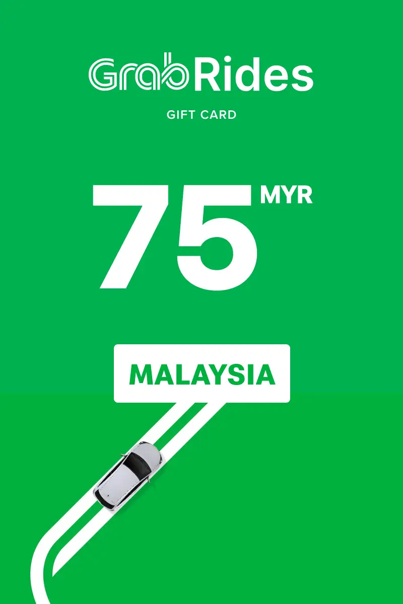 Grab Rides 75 MYR Gift Card (Malaysia) - Digital Key