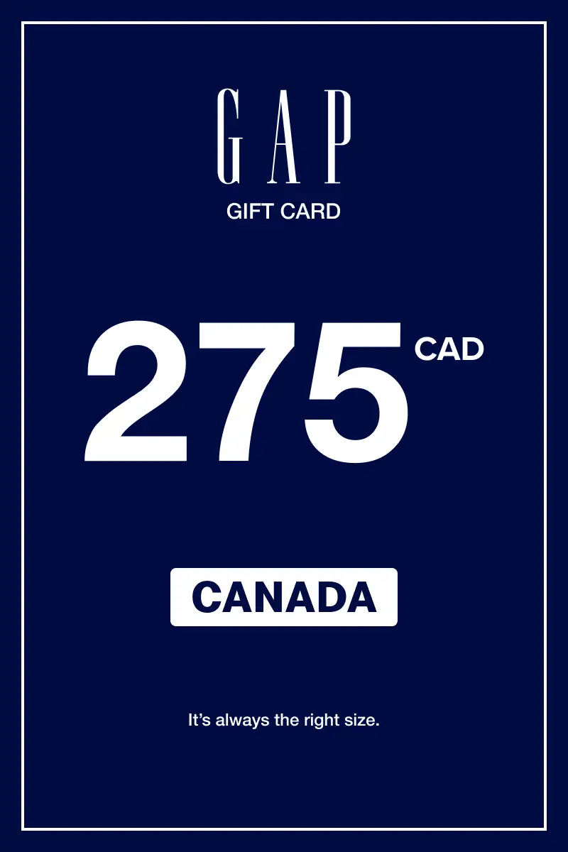 Gap 275 CAD Gift Card (Canada) - Digital Key