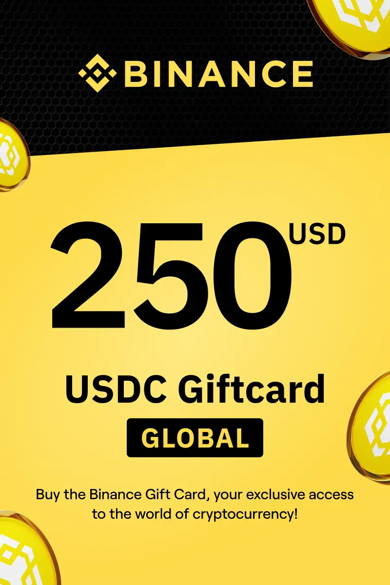 Binance (USDC) 250 USD Gift Card (Global) - Digital Key