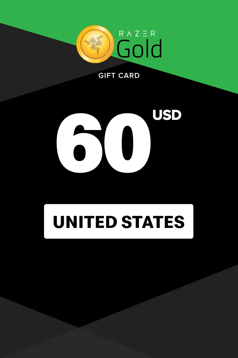 Razer Gold 60 USD Gift Card (United States) - Digital Key