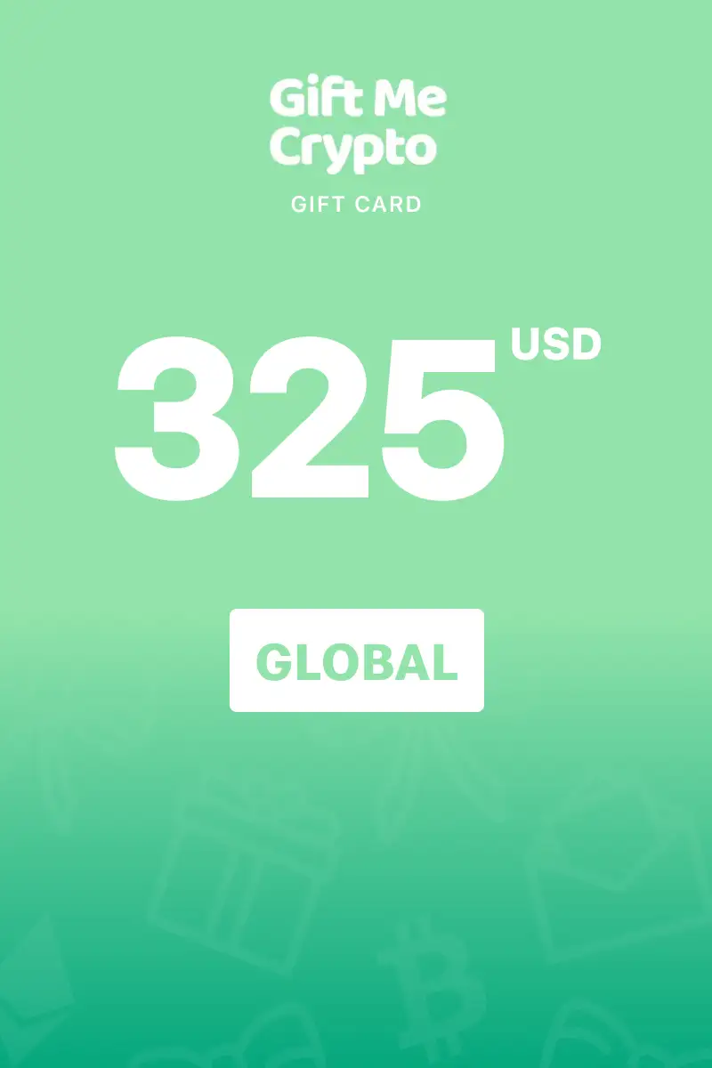 Gift Me Crypto 325 USD Gift Card (Global) - Digital Key