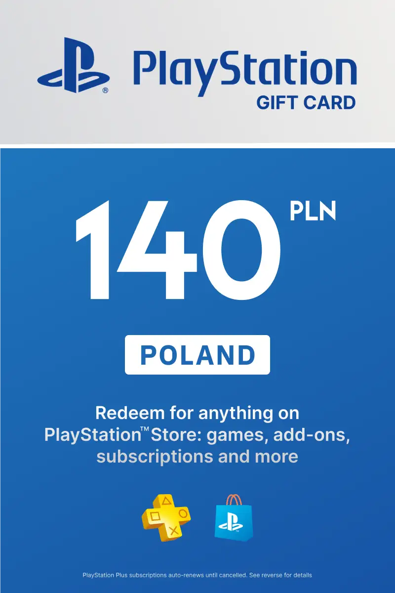PlayStation Store 140 PLN Gift Card (Poland) - Digital Key