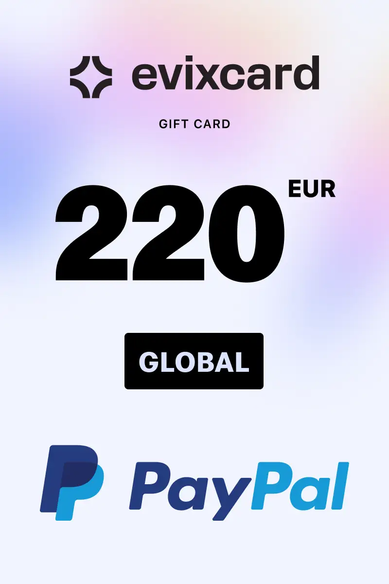 EvixCard PayPal 220 EUR Gift Card (Global) - Digital Key