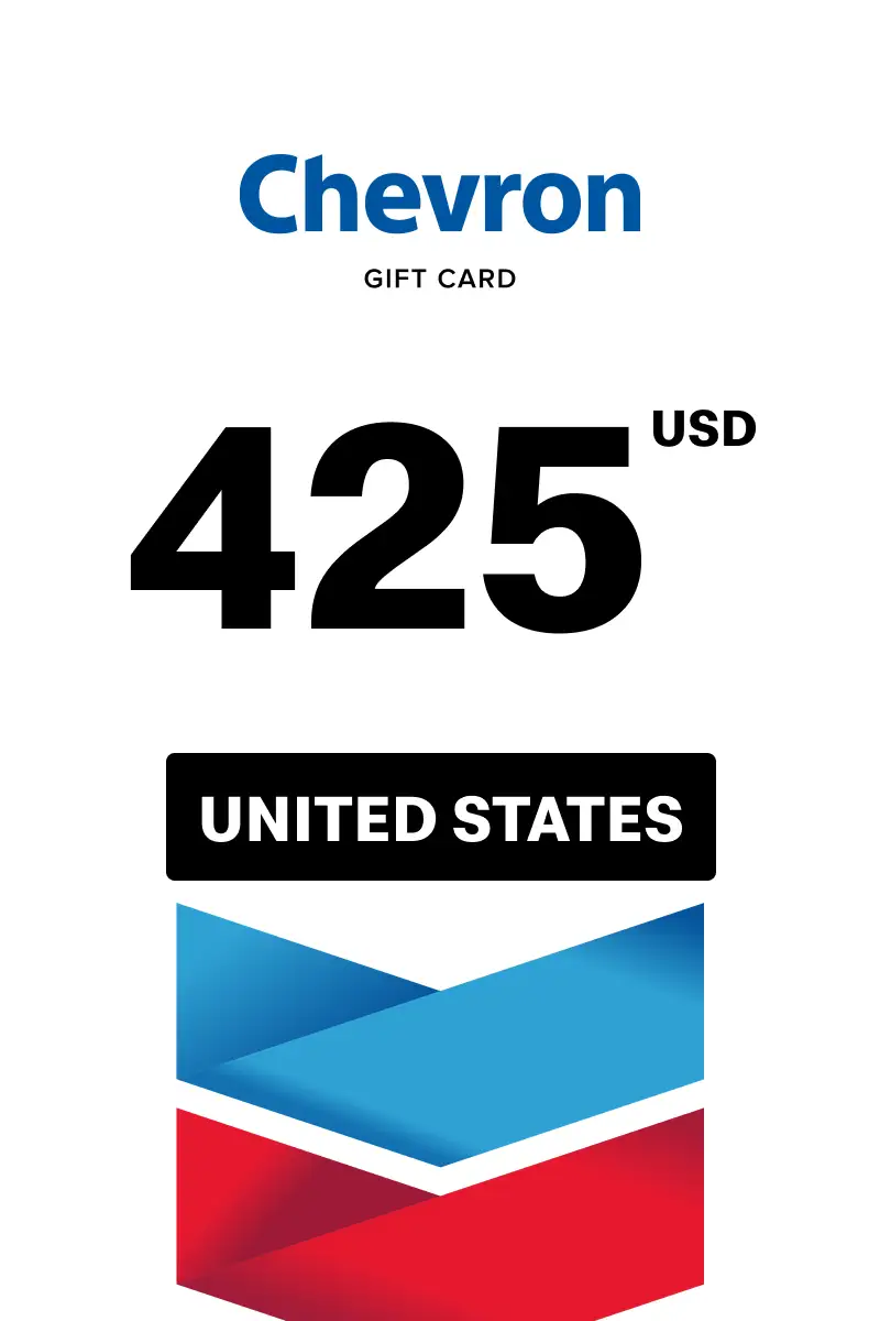 Chevron 425 USD Gift Card (United States) - Digital Key