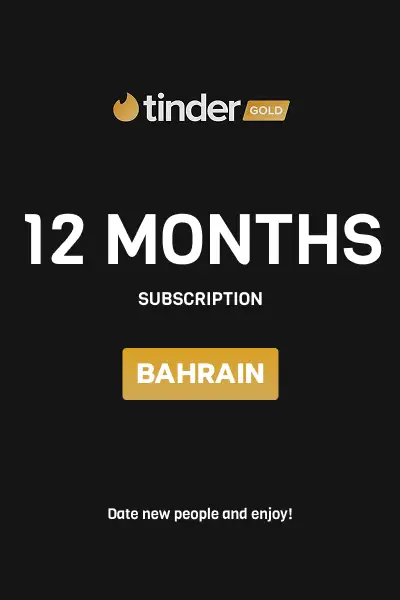 Tinder Gold 12 Months Subscription (Bahrain) - Digital Key